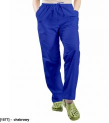 Visent Spodnie medyczne unisex 100% bawełna chabrowy XXL. Niebieskie spodnie dresowe damskie Visent, bez wzorów, z bawełny, sportowe. Za 64.99 zł.