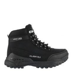 Buty trekkingowe damskie EVEREST wodoodporne. Czarne obuwie trekkingowe damskie Aulp, z gumy, bez zapięcia. Za 419.99 zł.