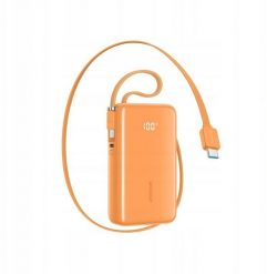 Powerbank Joyroom Powerbank Joyroom JR-PR2L 35W 10000mAh z wbudowanymi kablami USB-C - pomarańczowy. Brązowe powerbanki Joyroom. Za 146.87 zł.