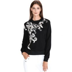 Just Cavalli Bluza Czarny. Czarne bluzy damskie Just Cavalli, l, bez wzorów, z bawełny, bez ramiączek, bez kaptura. Za 1,968.95 zł.