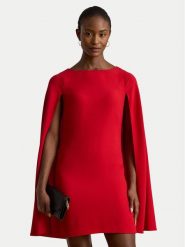 LAUREN RALPH LAUREN Sukienka koktajlowa 253980921004 Czerwony Slim Fit. Czerwone sukienki damskie Lauren Ralph Lauren, bez wzorów, z syntetyku, wizytowe, bez kołnierzyka, bez ramiączek. Za 1,199.00 zł.
