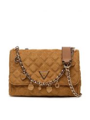 Guess Torebka Giully II HWCG96 73200 Brązowy. Brązowe torebki do ręki damskie Guess, z aplikacjami, z materiału, bez dodatków. Za 449.99 zł.
