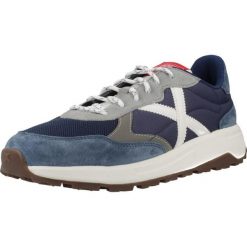 Buty MUNICH BABEL 14 Niebieski. Niebieskie buty zimowe męskie munich, bez wzorów, ze skóry, bez obcasa, bez zapięcia. Za 386.99 zł.