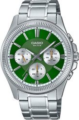 Zegarek męski Casio MTP-1375PD-3AVEF srebrny. Szare zegarki męskie Casio, bez wzorów, srebrne. Za 289.82 zł.