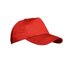 Gładka 5panelowa Czapka Bejsbolówka Unisex. Czerwone czapki damskie RESULT, bez wzorów, z bawełny. Za 33.99 zł.