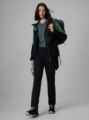 4F Spodnie trekkingowe softshell membrana 8000 damskie - czarne S. Czarne spodnie sportowe damskie 4F, na lato, bez wzorów, z materiału, wizytowe, trekkingowe. Za 399.99 zł.