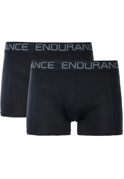 Bokserki bambusowe męskie Endurance Brighton 2-pack. Czarne bokserki męskie Endurance, bez wzorów, z elastanu. Za 145.00 zł.