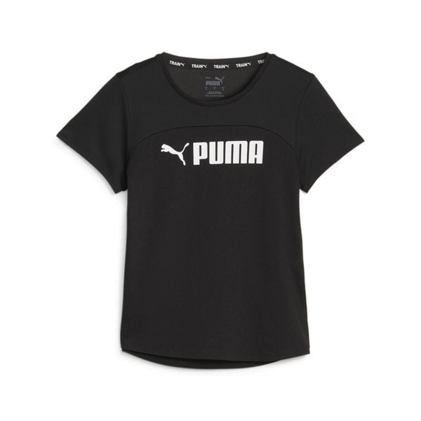 T-shirt treningowy damski PUMA Fit Logo Ultrabreathe. Białe koszulki sportowe damskie Puma, xs, bez wzorów, sportowe, bez kołnierzyka, bez ramiączek. Za 75.99 zł.