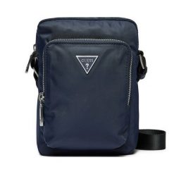 Saszetka Guess. Niebieskie saszetki i nerki męskie Guess, z aplikacjami. Za 239.99 zł.
