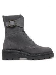 Geox Botki D Felleny D46XEB 00022 C1115 Szary. Szare botki damskie Geox, bez wzorów, ze skóry, bez obcasa, na płaskiej podeszwie, bez zapięcia. Za 719.99 zł.