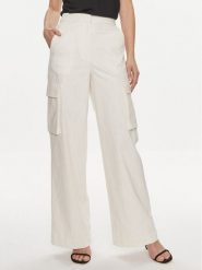 Edited Spodnie materiałowe Malena Biały Wide Leg. Białe spodnie materiałowe damskie Edited, bez wzorów, z bawełny. Za 379.99 zł.