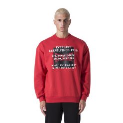 Bluza męska Everlast Streetwear Crewneck. Czarne bluzy męskie EVERLAST, l, bez wzorów, sportowe, bez ramiączek, bez kaptura. Za 149.99 zł.
