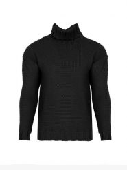La Haine Inside Us Sweter | LM278 | Mężczyzna | Czarny. Czarne swetry męskie La Haine Inside Us, m, bez wzorów, z poliesteru, eleganckie, bez kołnierzyka, bez ramiączek. W wyprzedaży za 479.00 zł.