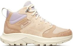 Buty trekkingowe damskie Merrell Merrell Tempo Sol Mid WP J038944 Beżowe 38. Brązowe obuwie trekkingowe damskie Merrell, bez zapięcia. Za 369.18 zł.