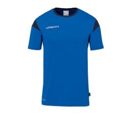 Koszulka Uhlsport Squad 27. Niebieskie bluzki damskie Uhlsport, bez wzorów, z dżerseju, sportowe, bez kołnierzyka, bez ramiączek. Za 125.50 zł.