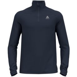 Bluza z półgolfem narciarska męska Odlo BERRA LIGHT. Niebieskie bluzy męskie ODLO, m, bez wzorów, bez ramiączek, bez kaptura. Za 319.98 zł.