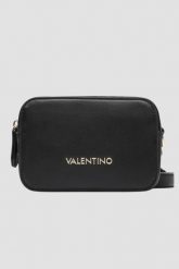 VALENTINO Czarna damska torebka Zero Re. Czarne listonoszki damskie Valentino by Mario Valentino, bez wzorów, ze skóry ekologicznej, bez dodatków. W wyprzedaży za 302.99 zł.
