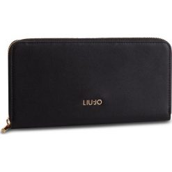 Duży Portfel Damski LIU JO - Xxl Zip Around N19060 E0040 Nero 22222. Czarne portfele damskie Liu Jo, ze skóry ekologicznej. W wyprzedaży za 209.00 zł.