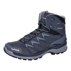 Buty trekkingowe męskie Lowa Innox Pro Mid Gtx. Niebieskie trekkingi męskie Lowa, z materiału, bez zapięcia. Za 997.00 zł.