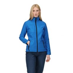 Kurtka Softshellowa Damska Wodoodporność Octagon II. Czarne kurtki sportowe damskie Regatta, xl, bez wzorów, z materiału, bez ramiączek, bez kaptura, trekkingowe. Za 165.99 zł.