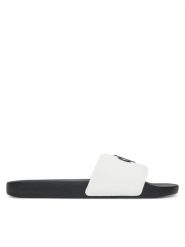 Calvin Klein Jeans Klapki Slide Jelly Mono Pu YM0YM01281 Biały. Białe klapki męskie Calvin Klein Jeans, bez wzorów, z jeansu, bez zapięcia. Za 129.99 zł.