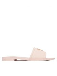 Guess Klapki FLJELS DEN03 Różowy jasny. Czerwone klapki damskie Guess, z aplikacjami, z materiału, bez obcasa, bez zapięcia. Za 162.99 zł.
