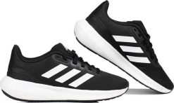 Adidas Buty damskie adidas Runfalcon 3 czarne HP7556 36 2/3. Czarne obuwie sportowe damskie Adidas, bez wzorów, bez zapięcia. Za 234.14 zł.
