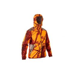 Kurtka myśliwska wodoodporna Light 500 camo Furtiv. Brązowe kurtki sportowe męskie SOLOGNAC, xl, bez wzorów, z materiału, bez kaptura. Za 249.99 zł.