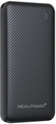 Powerbank Realpower PB-10000 SSB 10000mAh Czarny. Czarne powerbanki Realpower. Za 129.21 zł.