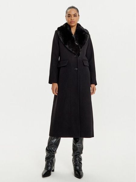 MICHAEL Michael Kors Płaszcz wełniany 77B6781M12 Czarny Regular Fit. Czarne płaszcze damskie MICHAEL Michael Kors, na zimę, m, bez wzorów, z syntetyku, bez kołnierzyka, bez kaptura. Za 2,029.00 zł.