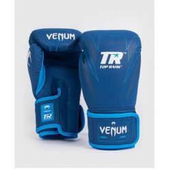 Rękawiczki Box Venum x Top Range. Niebieskie rękawiczki męskie VENUM, bez wzorów. Za 379.99 zł.
