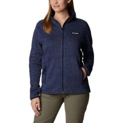 Damska bluza polarowa Columbia Weather z pełnym zamkiem błyskawicznym. Niebieskie bluzy damskie Columbia, m, bez wzorów, z polaru, sportowe, bez ramiączek, bez kaptura. Za 488.00 zł.