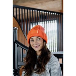 Czapka damska Kentucky Rubber. Brązowe czapki damskie KENTUCKY HORSEWEAR, na zimę, bez wzorów, sportowe. Za 230.50 zł.