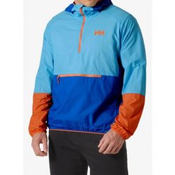 Kurtka przeciwwiatrowa męska Helly Hansen Roam Wind Anorak. Niebieskie kurtki męskie Helly Hansen, m, bez wzorów, z softshellu, bez kaptura, trekkingowe. Za 314.99 zł.