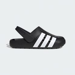Klapki Adilette Clog 2.0. Białe klapki damskie Adidas, bez wzorów, sportowe, bez obcasa, bez zapięcia. Za 167.00 zł.