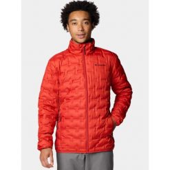 Kurtka Puchowa Męska Columbia Delta Ridge II. Czerwone kurtki sportowe męskie Columbia, na jesień, m, bez wzorów, z puchu, bez kaptura, trekkingowe, omni-heat (columbia). Za 749.00 zł.