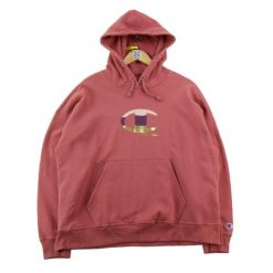 Bluza z kapturem damska luźny krój. Czerwone bluzy damskie Champion, m, bez wzorów, z dresówki, eleganckie, bez ramiączek, z kapturem. Za 124.96 zł.