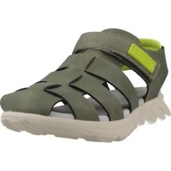 Sandały GEOX J SANDAL AIRADYUM BO Zielony. Zielone buty zimowe męskie Geox, bez wzorów, ze skóry, bez obcasa, bez zapięcia. Za 209.99 zł.