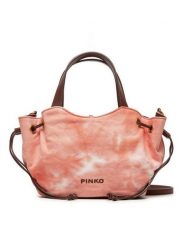 Pinko Torebka Pagoda Small Shopper PE 24 PLTT 102910 A1MB Pomarańczowy. Brązowe torebki do ręki damskie Pinko, bez wzorów, z materiału, bez dodatków. Za 689.99 zł.