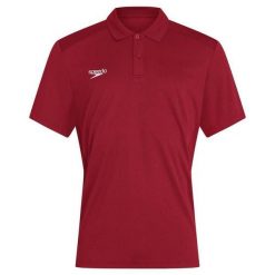 Koszulka T-Shirt damski Speedo Club Dry Polo. Czerwone koszulki sportowe damskie Speedo, m, bez wzorów, bez ramiączek. Za 76.98 zł.