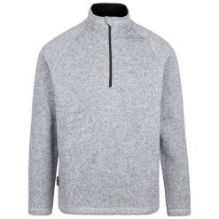 Bluza Męska Corsham Marl Half Zip Fleece Top. Szare bluzy męskie Trespass, na zimę, m, bez wzorów, sportowe, bez ramiączek, bez kaptura. Za 140.99 zł.
