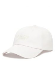 Tommy Jeans Czapka z daszkiem Script AW0AW17815 Biały. Białe czapki damskie Tommy Jeans, bez wzorów, z bawełny. Za 104.99 zł.