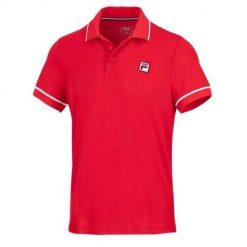 Koszulka sportowa męska Fila New Court. Czerwone koszulki sportowe męskie Fila, m, bez wzorów, z poliesteru, bez ramiączek. Za 362.00 zł.