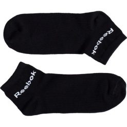 Reebok - Stopki. Czarne skarpety męskie Reebok, bez wzorów, z bawełny. W wyprzedaży za 25.90 zł.