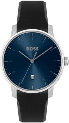 Zegarek Boss BOSS 1514131 zegarek męski srebrny 40 mm. Szare zegarki męskie Boss, bez wzorów, srebrne. Za 676.50 zł.