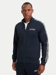 EA7 Emporio Armani Bluza 7M002191 AF13512 UB102 Granatowy Regular Fit. Niebieskie bluzy męskie EA7 Emporio Armani, m, bez wzorów, z bawełny, bez ramiączek, bez kaptura. Za 529.99 zł.