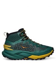 Hoka Trekkingi Mafate Hike 1171921 Zielony. Zielone botki męskie HOKA, z materiału, bez zapięcia. Za 899.99 zł.
