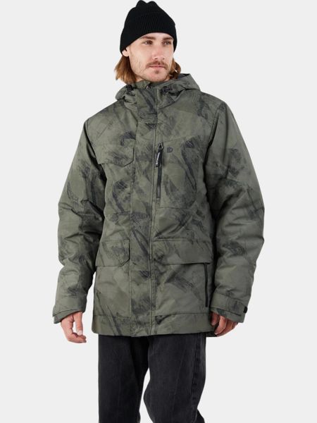 Kurtka Zimowa Męska Fundango Perill. Zielone kurtki męskie FUNDANGO, na zimę, m, bez wzorów, z materiału, bez kaptura. Za 599.90 zł.