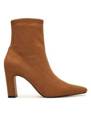 Aldo Botki Cybele 14115103 Brązowy. Brązowe botki damskie Aldo, bez wzorów, z materiału, bez obcasa, na słupku, bez zapięcia. Za 469.99 zł.