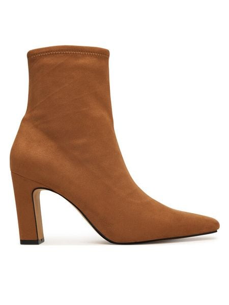 Aldo Botki Cybele 14115103 Brązowy. Brązowe botki damskie Aldo, bez wzorów, z materiału, bez obcasa, na słupku, bez zapięcia. Za 469.99 zł.